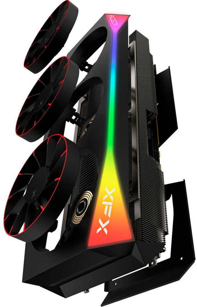 Tarjeta de Video XFX Mercury AMD Radeon RX 9070 XT OC Magnetic Air Edition 16GB GDDR6 con RGB - Negra