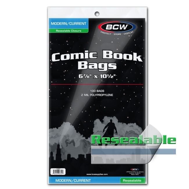Bolsas BCW para Cómics Actuales/Modernos - 200 pzas