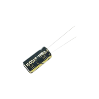 Capacitor Electrolítico de Aluminio, Radial de 1000 µFd, 16 Vcc, 105 °C, 10 x 15 mm.