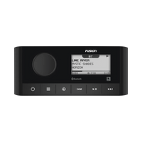 Sistema de Audio Marino / Pantalla LCD 2.3" / Bluetooth y ANT / 180 W Pico / 22 W RMS x 4 / 2 Zonas Multi-Zone / IPX6 e IPX7 / Compatible con AM, FM, DAB+, AUX / Actualizaciones Inalámbricas