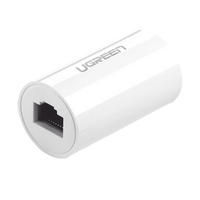 Acoplador y Protector (Extensor de Cable Ethernet RJ45) | 1000Mbps | Compatibilidad con Cat7/Cat6/Cat5e | Compatible con POE | Ignífugo | ABS | Color Blanco