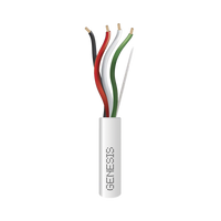 Bobina de 305 Metros (1000 Pies) / Cable de Cobre / 4 x 18 AWG / Riser / Color Blanco / Para Aplicaciones de Alarmas de Intrusión/Control de Acceso/ Automatización / Interfonos y Tv Porteros
