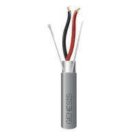 Bobina de 305 Metros (1000 Pies) / Cable 2 x 18 AWG / Color Gris / Blindado / Riser / Aplicaciones de Audio Control de Acceso y Automatización