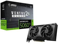 Tarjeta de Video MSI NVIDIA GeForce RTX 5060 Ti VENTUS 2X OC PLUS 8GB GDDR7 - Negra