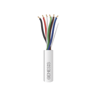 Carrete de 305 Metros (1000 Pies) / Cable de Cobre / 6 x 18 AWG / Plenum / Para Interior / Color Blanco / Para Aplicaciones de Alarmas de Intrusión/Control de Acceso/ Automatización / Interfonos y Tv Porteros