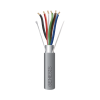 Bobina de 305 Metros (1000 Pies) de Cable  6 x 22 AWG / Blindado / Plenum de Color Gris / Aplicaciones de Audio, Seguridad y Control