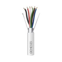Carrete de 305 Metros (1000 Pies) / Cable de Cobre / 6 x 18 AWG / Plenum / Color Blanco / Blindado / Para Aplicaciones de Alarmas de Intrusión / Control de Acceso / Automatización / Interfonos y Tv Porteros