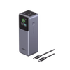 Power Bank de 25000mAh | 3 Salidas 200W Max. | USB-A + 2 USB-C | PD 3.0, QC3.0 | FCP | SCP | Pantalla Inteligente | Carcasa Ignifuga | Color Gris | Incluye Cable USB de 50cm | Carga tu Laptop de Manera Segura.