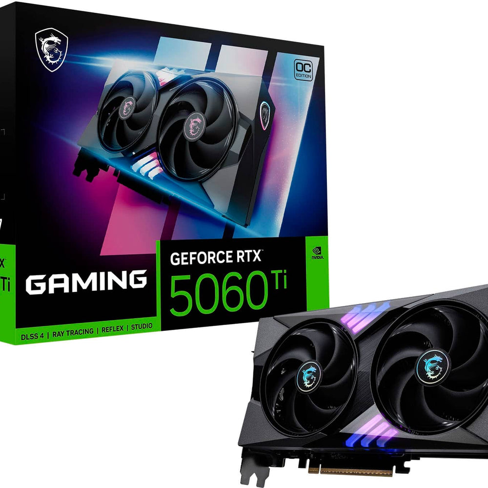 Tarjeta de Video MSI NVIDIA GeForce RTX 5060 Ti 8G GAMING OC 8GB GDDR7 - Negra