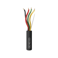Carrete de Cable de 305 Metros (1000 Pies) / 4 x 14 AWG / Cable Direct Burial / Color Negro / Para Uso en Intemperie / Uso en Aplicaciones en Sistemas de Detección de Incendio y Sistemas de Evacuación