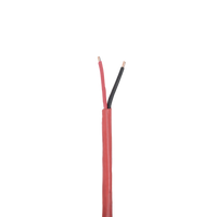 Bobina de 305 Metros (1000 Pies) de Alambre / 2 x 18 AWG / Riser / Tipo FPLR-CL3R, FT4 / Color Rojo / Para Aplicaciones en Sistemas de Detección de Incendio y Sistemas de Evacuación