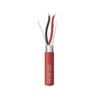 Bobina de 305 Metros (1000 Pies) de Alambre / 2 x 18 AWG / Riser / Blindado / Tipo FPLR / Color Rojo / Para Aplicaciones en Sistemas de Detección de Incendio y Sistemas de Evacuación