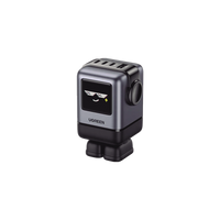 Cargador RobotGaN de 100W Serie UNO | 4 Puertos de Carga Rápida | 3 USB-C | 1 USB-A | PD 3.0 | QC 4.0 | Carga Inteligente | Tecnología GaN II | Zapato Magnético Extraíble | Carcasa Ignífuga | Pantalla LED
