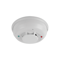 Detector Fotoeléctrico de Humo de 4 Hilos con Sensor de Temperatura, Sirena Interconstruida y Relevador, Serie i3