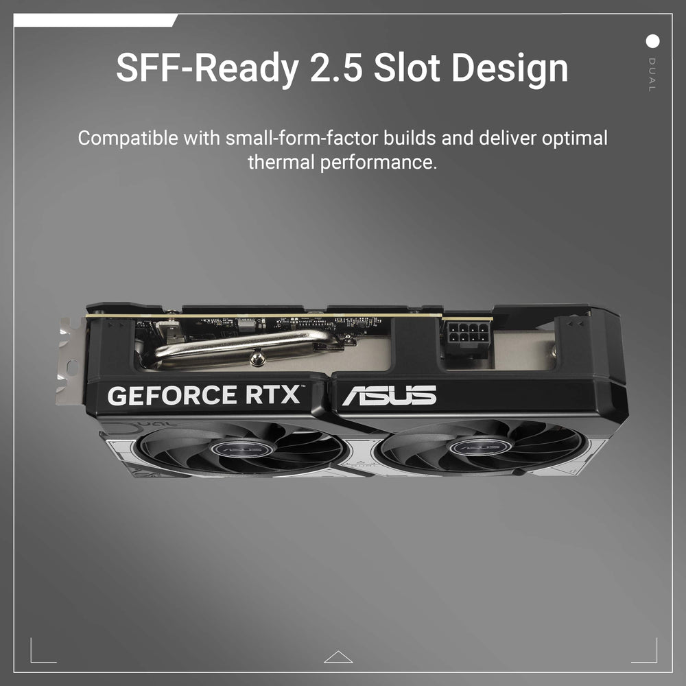 Tarjeta de Video ASUS DUAL NVIDIA GeForce RTX 5060 Ti OC Edition 16GB GDDR7 - Negra