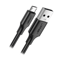 Cable USB-A a Micro USB | 1 Metro (3.28 Pies) | Tecnología de Carga Rápida Qualcomm / QC 3.0/2.0 | Recarga hasta 18W | Transmisión de Datos hasta 480Mbps | Tecnología de Carga Segura | Hasta 5,000 Flexiones | ABS y PVC de Alta Duración