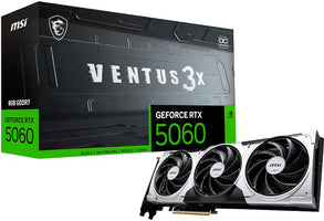 Tarjeta de Video MSI NVIDIA GeForce RTX 5060 8G VENTUS 3X OC 8GB GDDR7 PCI Express Gen 5 - Negra