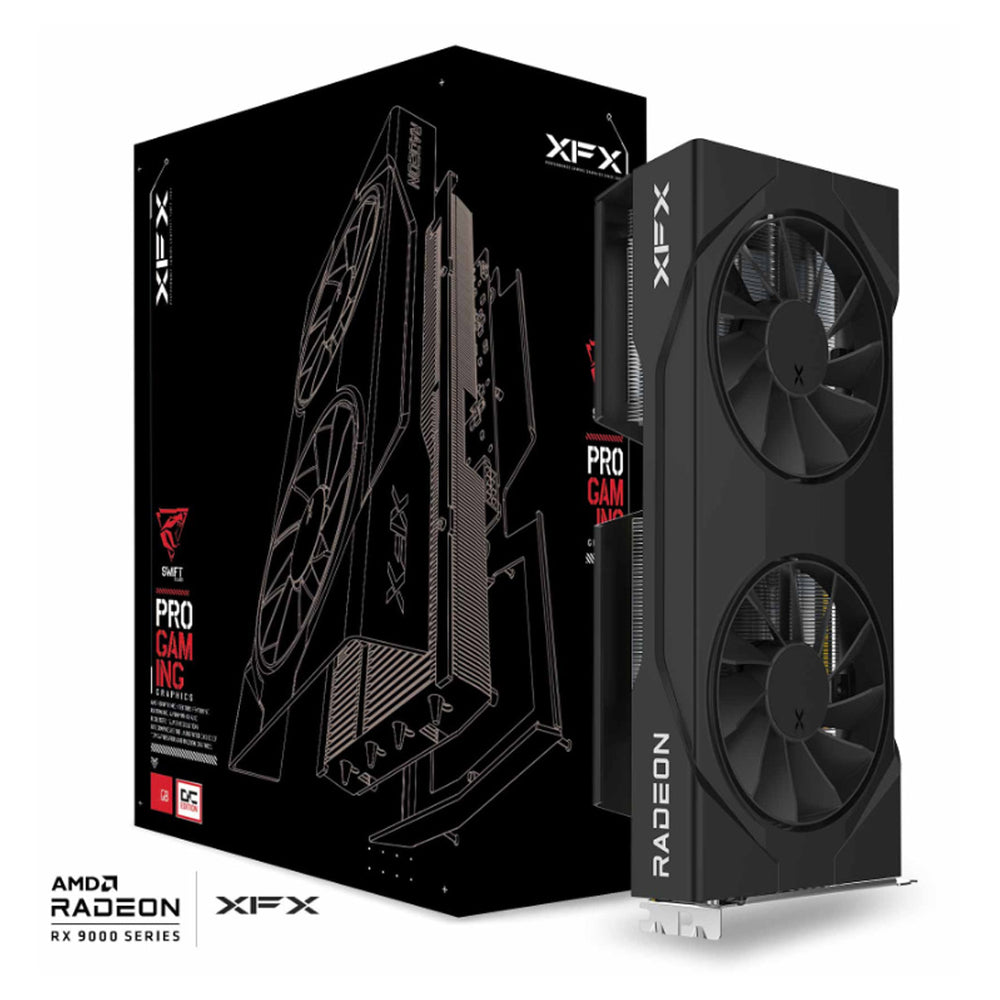 Tarjeta de Video XFX Swift AMD Radeon RX 9060 XT 16GB GDDR6 PCI Express 5.0 - Negra