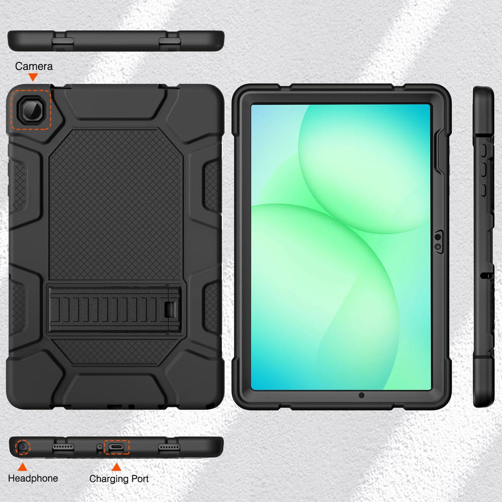 AZZSY Funda protectora para Samsung Galaxy Tab A11+/A9+, resistente a los golpes - Color negro
