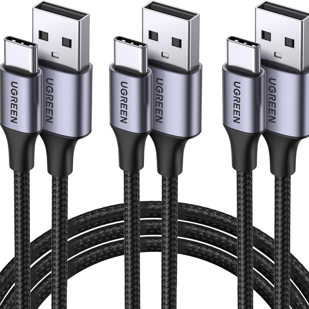 UGREEN Cable USB-C a USB-A, 1metro, Nylon Trenzado - 3Pack