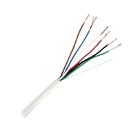 Bobina de Cable de 152 Metros (500 Pies) de 6 x 20 AWG / Blindado / Color Blanco / Aplicaciones en Control de Acceso, Audio e Instrumentación