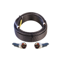 Jumper Coaxial con Cable Wilson-400 | Conector N Macho en los Extremos | 30.48 Metros (100 Pies) de Longitud