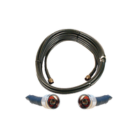 Jumper Coaxial de 50 Ohm con Cable Wilson-400 | Conector N Macho en los Extremos | 15.24 Metros (50 Pies) de Longitud.