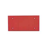 Domo Central Pequeño de reemplazo para barra de luces SP216 de la marca SignalPro, Color Rojo
