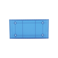 Domo Central Pequeño de reemplazo para barra de luces SP216 de la marca SignalPro, Color Azul