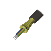 Cable de Fibra Óptica de 6 Hilos, Interior/Exterior, Tight Buffer, No Conductiva (Dieléctrica), Riser, Multimodo OM3 50/125 Optimizada, 1 Metro (3.28 Pies)