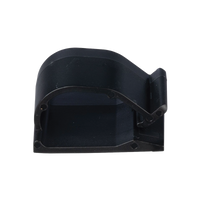 Clip de Nylon 6.6 con Adhesivo, Para Cables de Hasta 15.8 mm de Diámetro, Uso Interior/Exterior, Color Negro, Paquete de 100pz