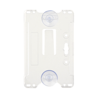 Porta tarjeta de plastico ABS / Transparente / Compatible con tarjetas ACCESSCARDEPC / PROCARDX o Formato CR80