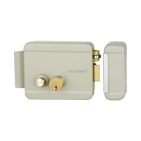 Cerradura Eléctrica con Botón de Salida/ Incluye Llave  / Exterior / Derecha