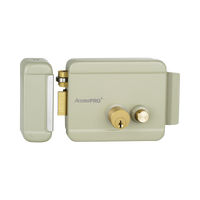 Cerradura Eléctrica con Botón de Salida / Incluye Llave  / Exterior / Izquierda