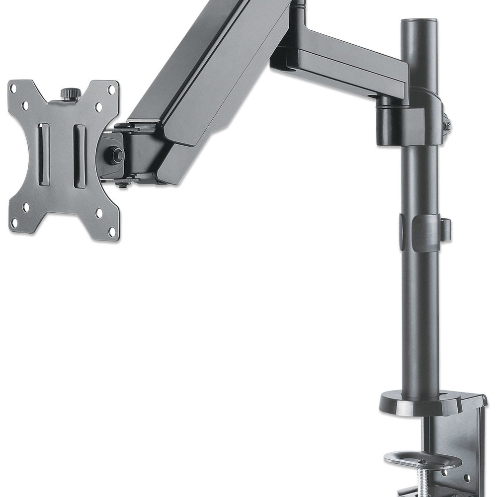 Soporte universal de pared para monitor MANHATTAN con pistón a gas,Soporta un monitor de 17