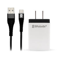 CARGADOR BROBOTIX USB C/CABLE TIPO C CARGA RÁPIDA 963325