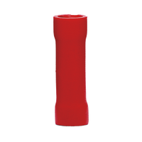 Conector a tope aislado / 22 - 16 AWG / Rojo / Paquete de 25 piezas
