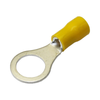 Terminal tipo ojo / 1 /  4" / 12 - 10 AWG / Amarillo / Paquete de 25 piezas.