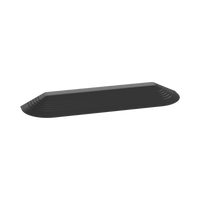 Tapa Final Para Canaleta de Piso AFR4BCBL6, Material PVC Rígido, Color Negro