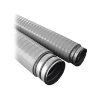 Tubo Flexible tipo Liquidtight de 1/2" (13 mm). Acero + PVC. Rollo de 50 Metros.