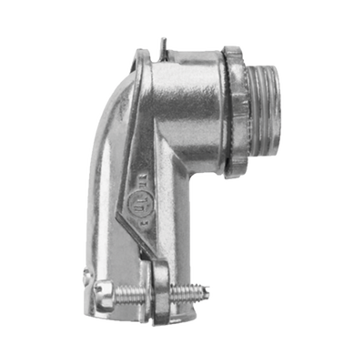 Conector curvo para tubo flexible 3/4