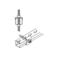 Tope Unicanal  "U" para Tornillo de  3/8" ( 9.5 mm ).