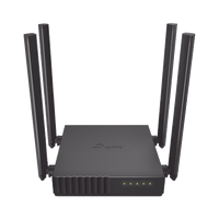 Router Inalámbrico doble banda AC, 2.4 GHz y 5 GHz Hasta 1200 Mbps, 4 antenas externas omnidireccional, 4 Puertos LAN 10/100 Mbps, 1 Puerto WAN 10/100 Mbps, Versión 6