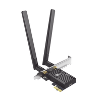 Adaptador PCIe inalámbrico doble banda AX3000 Mbps / Seguridad Inalámbrica WPA3 /Antena de alta ganancia / Tecnología MU-MUMO 2X2 / Soporte de perfil bajo y Altura completa / Bluetooth 5.2