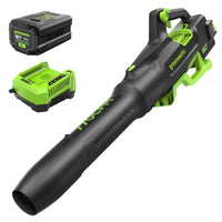 Sopladora inalámbrica Greenworks 80V 770 CFM con batería 4.0 Ah y cargador