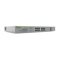 Switch PoE+ Gigabit WebSmart de 16 puertos 10/100/1000 Mbps (2 x Combo) + 2 puertos gigabit SFP (Combo), 185 W