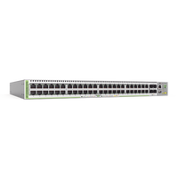 Switch PoE+ Administrable CentreCOM GS980M, Capa 3 de 48 puertos 10/100/1000Mbps + 4 SFP Gigabit, 740 W