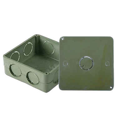 Caja Cuadrada y Tapa para Tubería PVC Conduit de 1