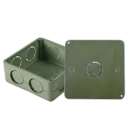 Caja Cuadrada y Tapa para Tubería PVC Conduit de 1".