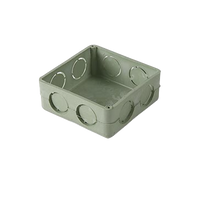 Caja Cuadrada de 1/2"  para Instalaciones de PVC Conduit Pesado.